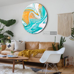 Cargar imagen en el visor de la galería, Cuadro Circular Fluido Carrot