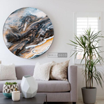 Cargar imagen en el visor de la galería, Cuadro Circular Fluido Universo