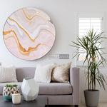 Cargar imagen en el visor de la galería, Cuadro Circular Fluido Flamenco