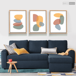 Cargar imagen en el visor de la galería, Tríptico Abstracto Nórdico Terracota (Set x 3)