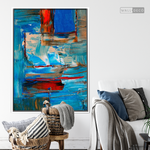 Cargar imagen en el visor de la galería, Arte Abstracto Profundidad Azul