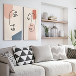 Cargar imagen en el visor de la galería, Cuadro Rostros Abstractos Clara