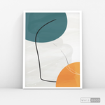 Cargar imagen en el visor de la galería, Cuadro Abstracto Nórdico Trazos Dos