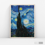 Cargar imagen en el visor de la galería, Cuadro Arte Noche estrellada Van Gogh (A)
