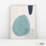 Cargar imagen en el visor de la galería, Cuadro Abstracto Reposo en Azul