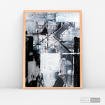 Cargar imagen en el visor de la galería, Cuadro Abstracto Blanco y Negro