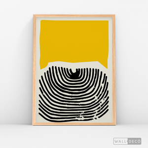 Cuadro Abstracto Amarillo