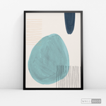 Cargar imagen en el visor de la galería, Cuadro Abstracto Reposo en Azul