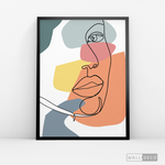 Cargar imagen en el visor de la galería, Cuadro Face Lines Filomena