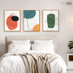 Cargar imagen en el visor de la galería, Tríptico Abstracto Nórdico Trazos