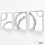 Cargar imagen en el visor de la galería, Tríptico Abstracto Aros