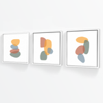 Cargar imagen en el visor de la galería, Tríptico Abstracto Nórdico Terracota (Set x 3)
