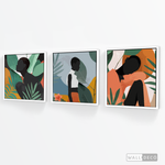 Cargar imagen en el visor de la galería, Tríptico Mujeres Afro Tropical