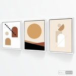 Cargar imagen en el visor de la galería, Tríptico Abstracto Equilibrio