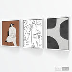 Cargar imagen en el visor de la galería, Tríptico Minimalista Brunette