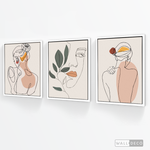 Cargar imagen en el visor de la galería, Tríptico Madame Line Art