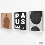 Cargar imagen en el visor de la galería, Tríptico Minimalista Latte