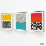 Cargar imagen en el visor de la galería, Tríptico Abstracto Colores