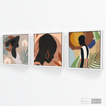 Cargar imagen en el visor de la galería, Tríptico Mujeres Afro