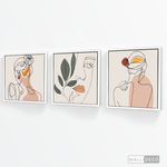 Cargar imagen en el visor de la galería, Tríptico Madame Line Art