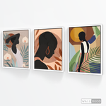 Cargar imagen en el visor de la galería, Tríptico Mujeres Afro