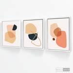 Cargar imagen en el visor de la galería, Tríptico Abstracto Nórdico Nude (Set x 3)