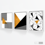 Cargar imagen en el visor de la galería, Tríptico Abstracto Prisma