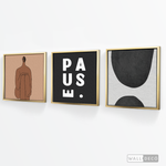 Cargar imagen en el visor de la galería, Tríptico Minimalista Latte