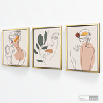 Cargar imagen en el visor de la galería, Tríptico Madame Line Art