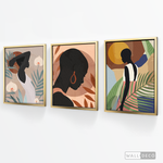 Cargar imagen en el visor de la galería, Tríptico Mujeres Afro