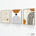 Cargar imagen en el visor de la galería, Tríptico Minimalista Mostaza