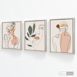 Cargar imagen en el visor de la galería, Tríptico Madame Line Art