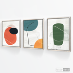 Cargar imagen en el visor de la galería, Tríptico Abstracto Nórdico Trazos