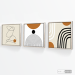 Cargar imagen en el visor de la galería, Tríptico Minimalista Mostaza