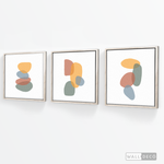 Cargar imagen en el visor de la galería, Tríptico Abstracto Nórdico Terracota (Set x 3)