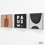 Cargar imagen en el visor de la galería, Tríptico Minimalista Latte