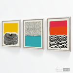 Cargar imagen en el visor de la galería, Tríptico Abstracto Colores