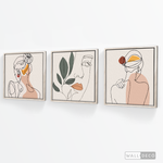 Cargar imagen en el visor de la galería, Tríptico Madame Line Art