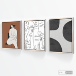 Cargar imagen en el visor de la galería, Tríptico Minimalista Brunette