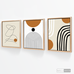 Cargar imagen en el visor de la galería, Tríptico Minimalista Mostaza