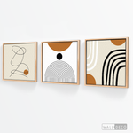 Cargar imagen en el visor de la galería, Tríptico Minimalista Mostaza