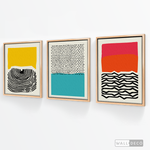 Cargar imagen en el visor de la galería, Tríptico Abstracto Colores