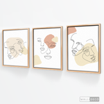 Cargar imagen en el visor de la galería, Tríptico Rostros Face Lines