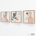 Cargar imagen en el visor de la galería, Tríptico Madame Line Art