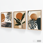 Cargar imagen en el visor de la galería, Tríptico Atardecer Tropical