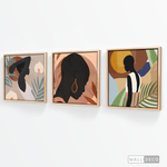 Cargar imagen en el visor de la galería, Tríptico Mujeres Afro