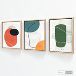 Cargar imagen en el visor de la galería, Tríptico Abstracto Nórdico Trazos