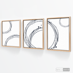 Cargar imagen en el visor de la galería, Tríptico Abstracto Aros