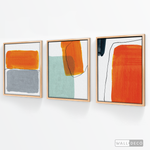 Cargar imagen en el visor de la galería, Tríptico Abstracto Energía