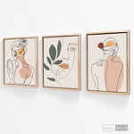 Cargar imagen en el visor de la galería, Tríptico Madame Line Art